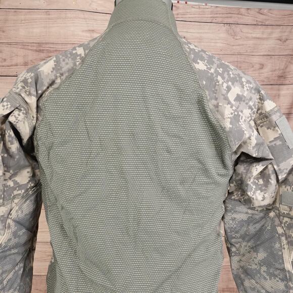 Massif Army Combat Shirt Mens Medium Military Flame Resistant Tactical ACS Camo - Picture 9 of 11
